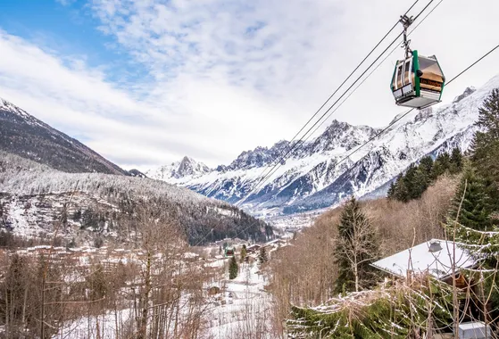 Panorama des montagnes enneigées